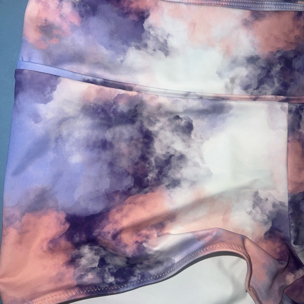 New Pink ROXY Women’s Large Swim 60$ Surf Shop Bikini Shorts Workout Beach Gym - Picture 8 of 8
